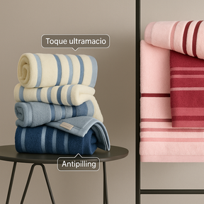 10 Toalhas de Banho Gigantes Fio Penteado Lumina KIT